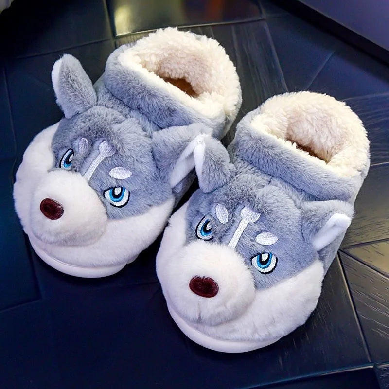 FurryHusky Pantoffels – Warme en Vrolijke Knuffels voor je Voeten