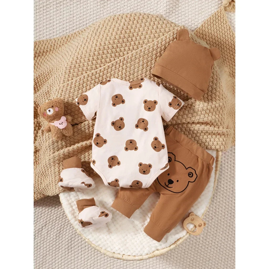 SnuggleBear 4-delige newborn-outfit