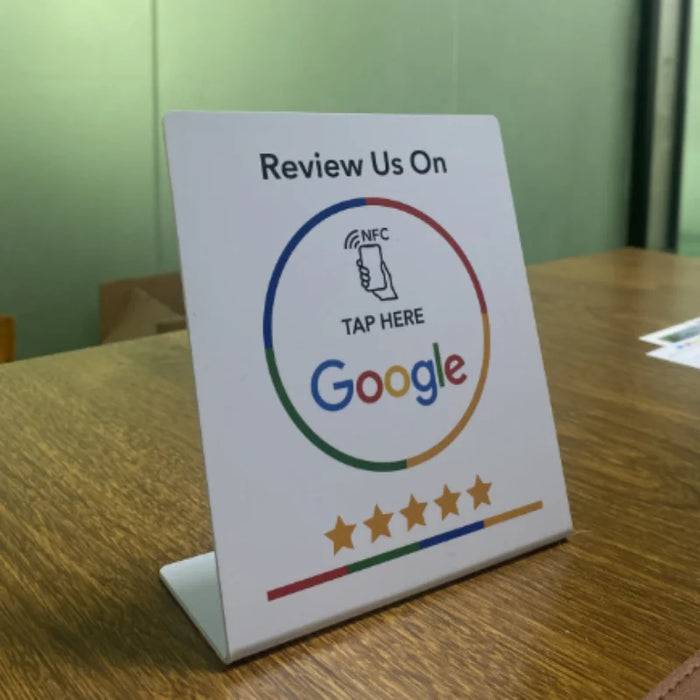 ReviewBoost NFC Google Review Kaart - Verzamelen van Klantfeedback Snel en Eenvoudig