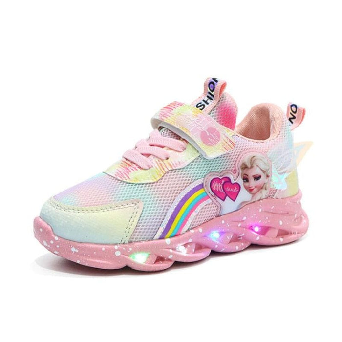 SparkleStride Rainbow LED Sneakers – Glitterende Kinderschoenen voor Avontuurlijke Kleintjes