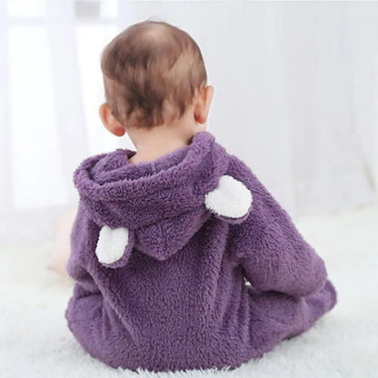 SnuggleTots – Warme Fleece Baby Rompertjes voor Pasgeborenen