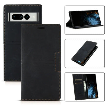 Nordholm Lederen Wallet Flip Case – Stijlvolle Bescherming voor Google Pixel