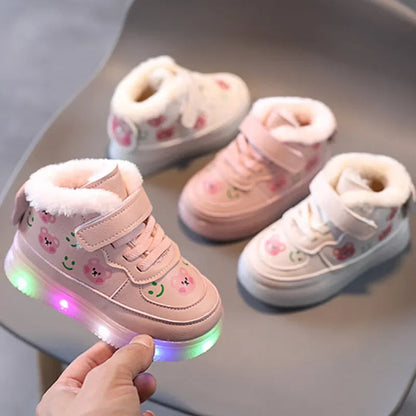 GlowFleur Lichtgevende Sneakers – Warm en Comfortabel voor Kinderen met LED-verlichting