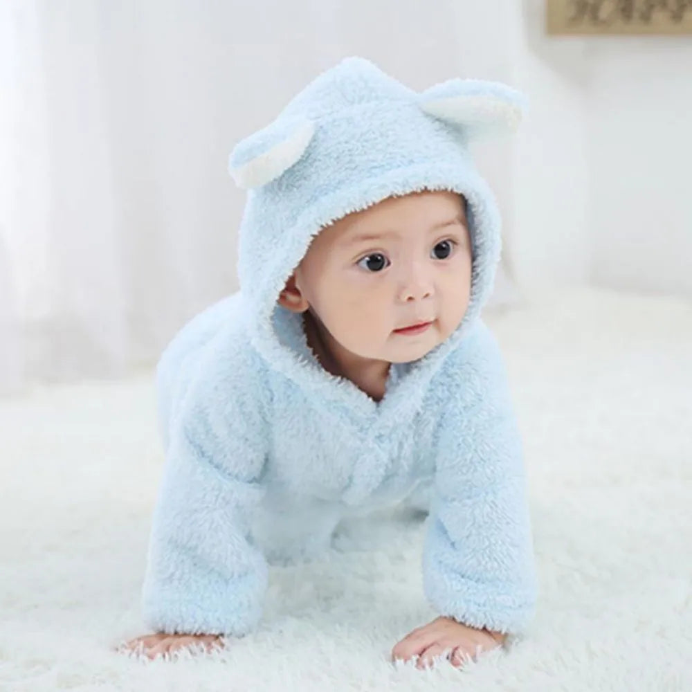 SnuggleTots – Warme Fleece Baby Rompertjes voor Pasgeborenen