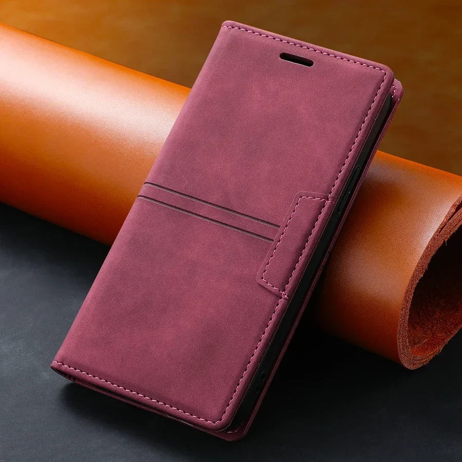 Nordholm Lederen Wallet Flip Case – Stijlvolle Bescherming voor Google Pixel