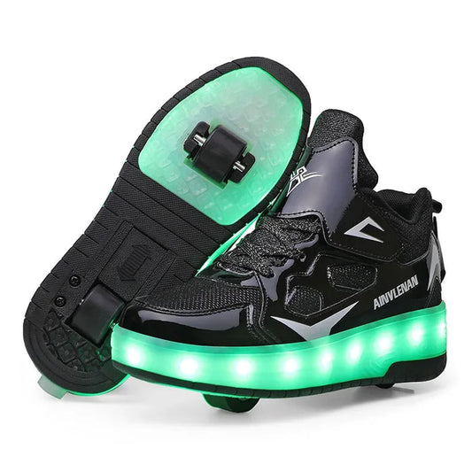 GlowRoller LED Wieltjeschoenen voor Kinderen – Verlichte Fun en Beweging