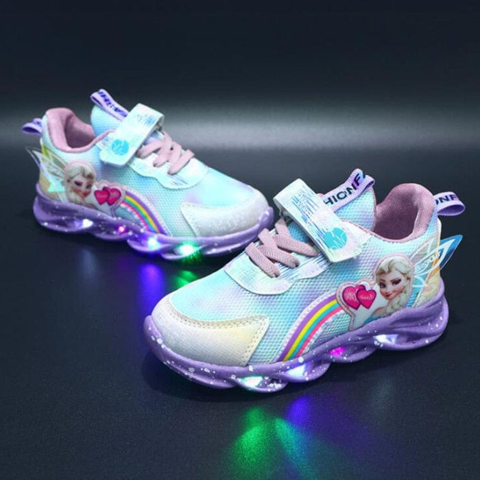 SparkleStride Rainbow LED Sneakers – Glitterende Kinderschoenen voor Avontuurlijke Kleintjes