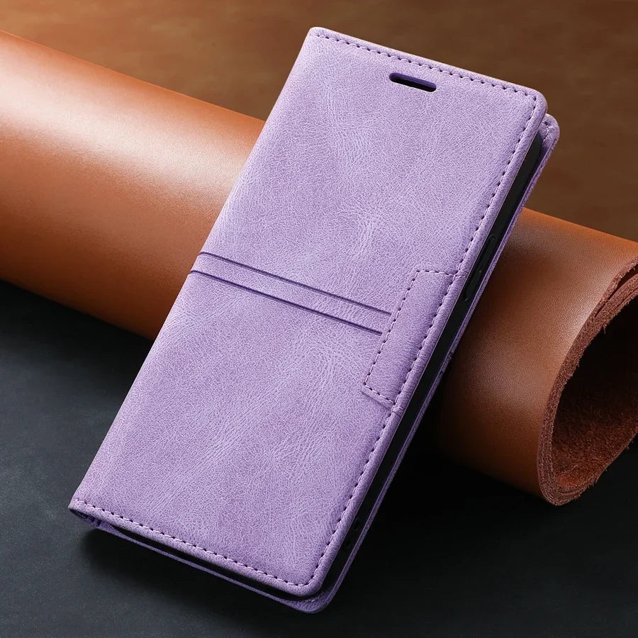 Nordholm Lederen Wallet Flip Case – Stijlvolle Bescherming voor Google Pixel