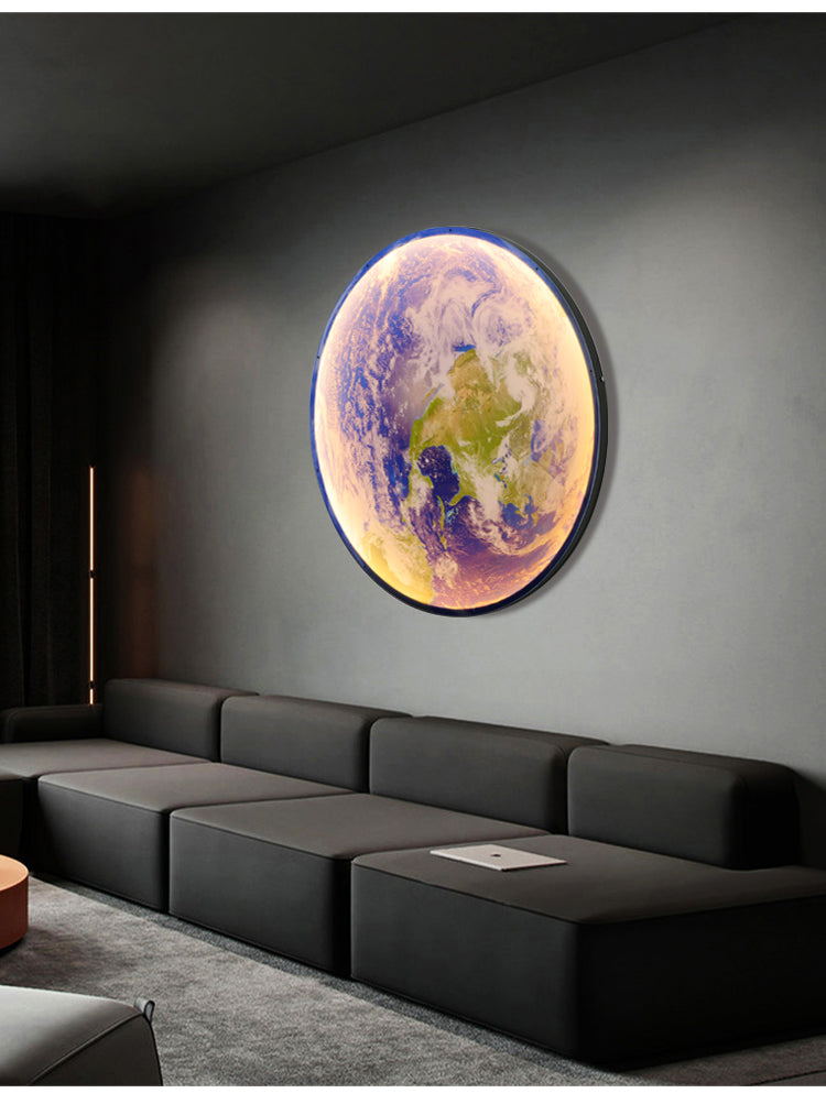 3D LED Maan- en Aarde Lamp - Unieke Plafond- en Wandverlichting