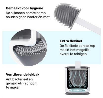 FlexiClean Toiletborstel – Hygienisch Siliconenontwerp voor Eenvoudig Schoonmaken