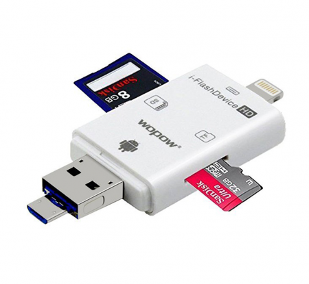 QuickTransfer USB Stick en SD Kaart Lezer – Snel Bestanden Overzetten van iPhone, Android en Meer