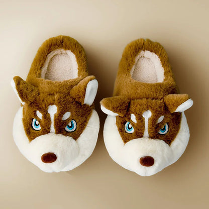 FurryHusky Pantoffels – Warme en Vrolijke Knuffels voor je Voeten