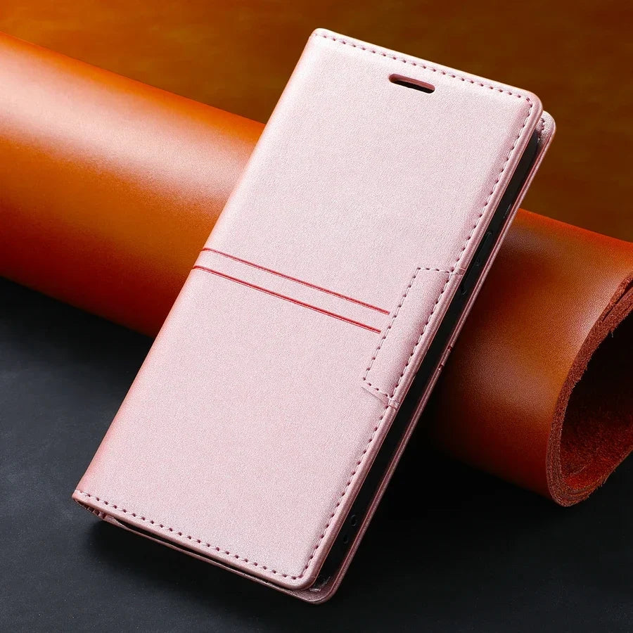 Nordholm Lederen Wallet Flip Case – Stijlvolle Bescherming voor Google Pixel