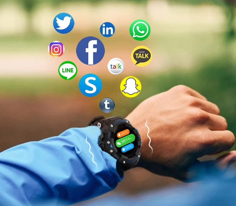 TrailBlaze - Multifunctionele Smartwatch – Jouw Slimme Assistent voor Avontuur en Fitness