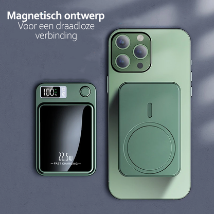 PowerMag Pro – Draadloze Magnetische Powerbank met MagSafe Ondersteuning