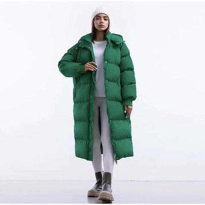 Casual Warme Lange Puffer Winterjas Voor Dames - Rosalie