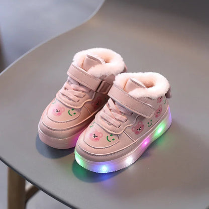 GlowFleur Lichtgevende Sneakers – Warm en Comfortabel voor Kinderen met LED-verlichting