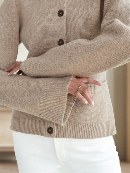 Wollen Cardigan Vest Met Knopen Voor Dames - Sofie