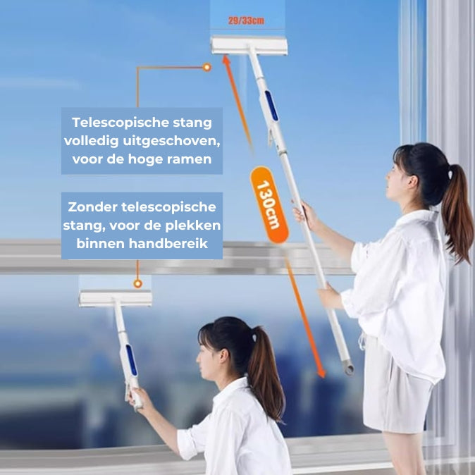 CleanWindow - 3-in-1 Ramenwisser - Voor maximaal schone ramen