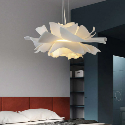 Design Hanglamp Bloem Wit Metaal - Sophia