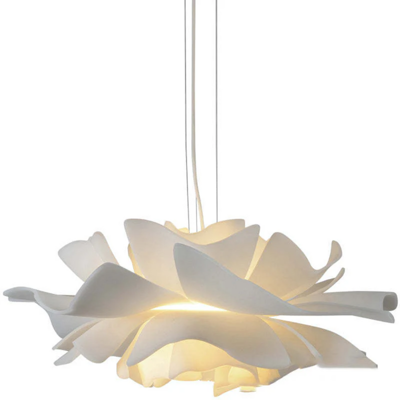 Design Hanglamp Bloem Wit Metaal - Sophia