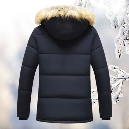 Warme Winterparka Winterjas Voor Heren Met Capuchon Van Bont - NICOLAS