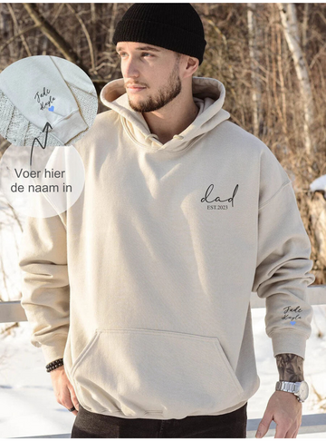 Embrace Hoodie | Te personaliseren met namen op de mouw - Het perfecte cadeau