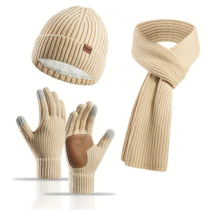 Winter Bliss Set - Muts, Sjaal en Handschoenen voor Koppels - Warm en Stijlvol