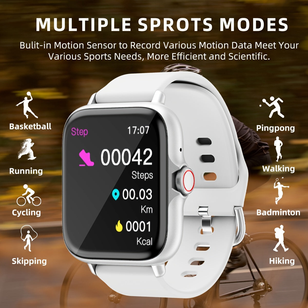 SmartFit Touch - Stijlvolle Slimme Horloge met Activiteitstracker & Meldingen