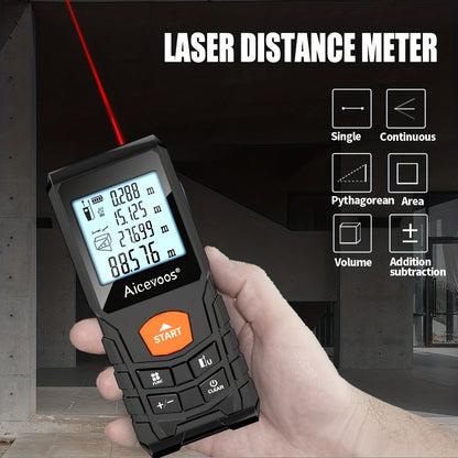 MeasurePro - Digitale Laser Afstandsmeter tot 120M voor Precieze Metingen