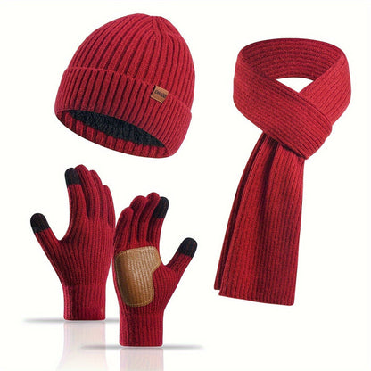 Winter Bliss Set - Muts, Sjaal en Handschoenen voor Koppels - Warm en Stijlvol