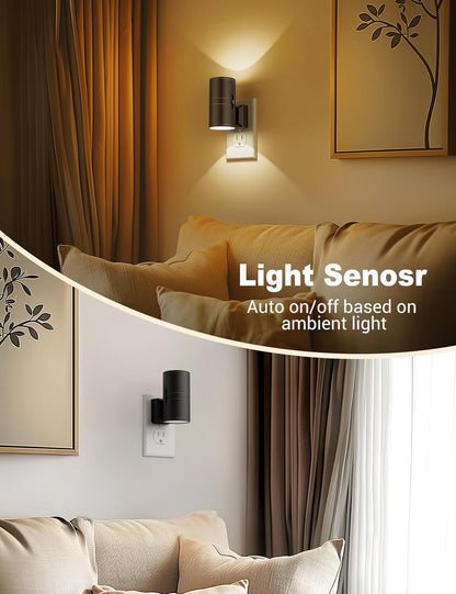 NightGlow Dimbare LED Nachtlamp – Schemersensor Plug-In voor Sfeervolle Verlichting in Elke Kamer