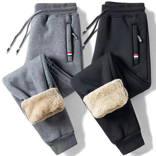 HUMMIT - Lamswollen Comfortabele Joggingbroek - Gevoerde Sweatbroek - Thermo broek - Winter Joggingbroek