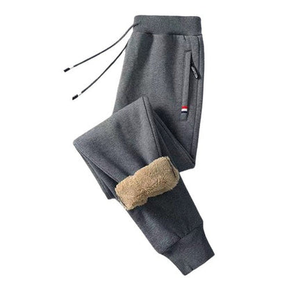 HUMMIT - Lamswollen Comfortabele Joggingbroek - Gevoerde Sweatbroek - Thermo broek - Winter Joggingbroek