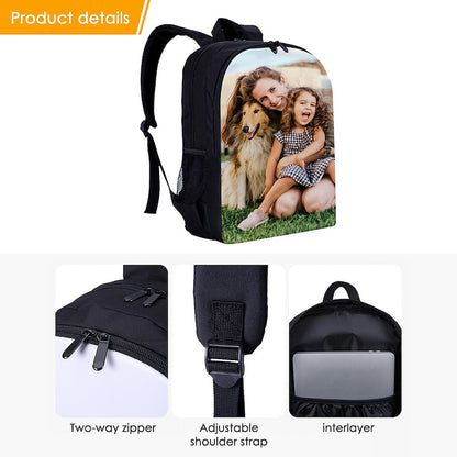 Gepersonaliseerde Fotorugzak – Unieke Schooltas met Eigen Foto - Perfect Cadeau voor Kinderen & Volwassenen