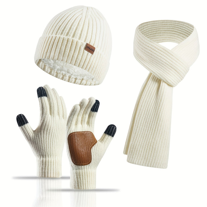 Winter Bliss Set - Muts, Sjaal en Handschoenen voor Koppels - Warm en Stijlvol