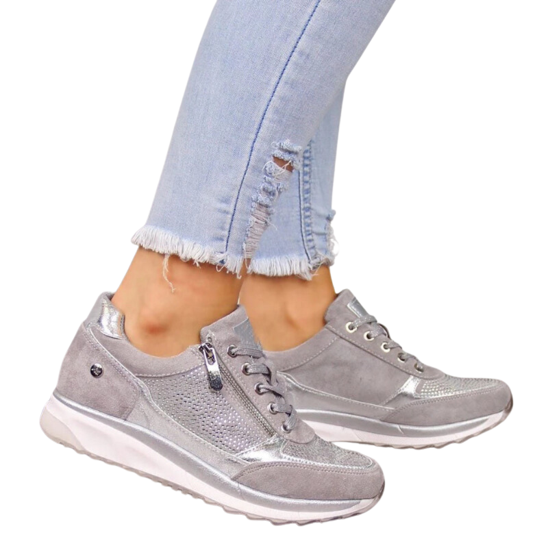 Comfortabele Dames Sneakers Met Ritssluiting - Miranda