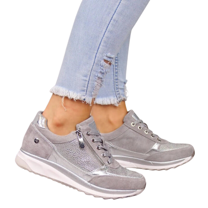 Comfortabele Dames Sneakers Met Ritssluiting - Miranda