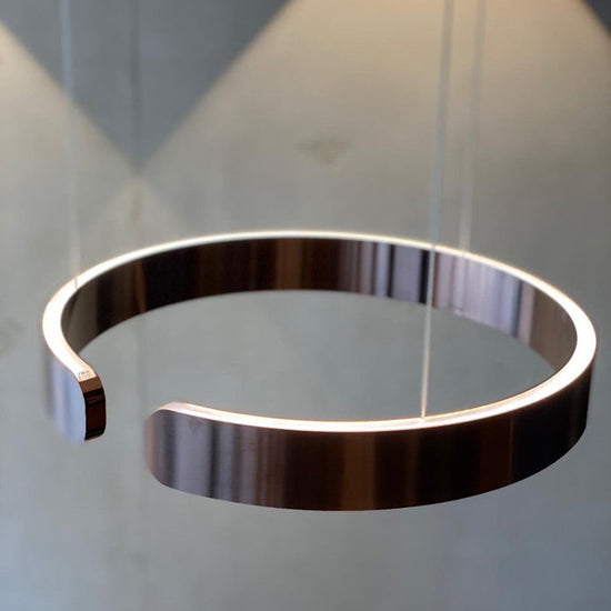 LumaHalo - Moderne LED Hanglamp - Cirkelontwerp in Zwart/Wit/Goud