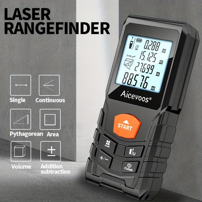 MeasurePro - Digitale Laser Afstandsmeter tot 120M voor Precieze Metingen