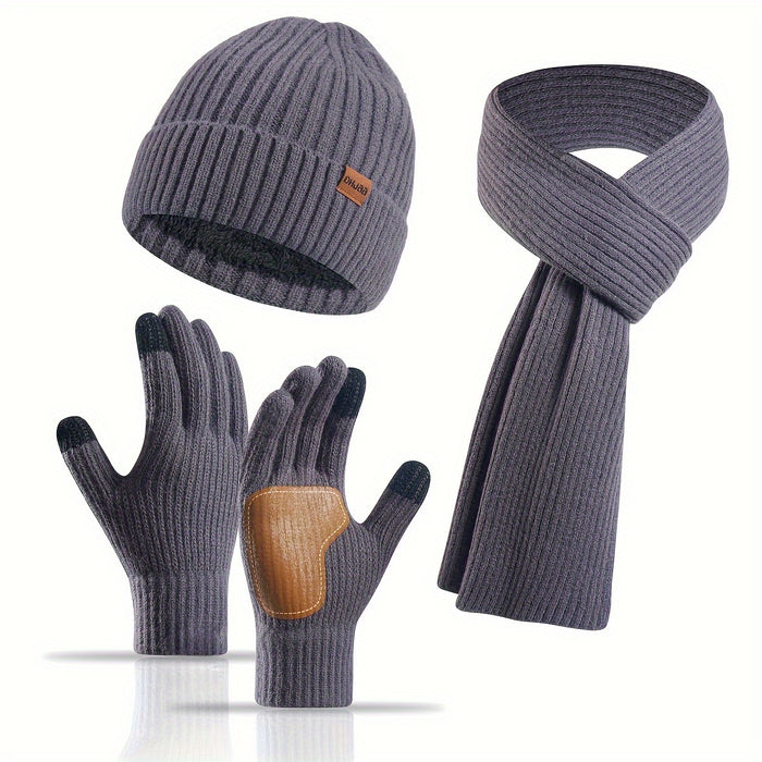 Winter Bliss Set - Muts, Sjaal en Handschoenen voor Koppels - Warm en Stijlvol