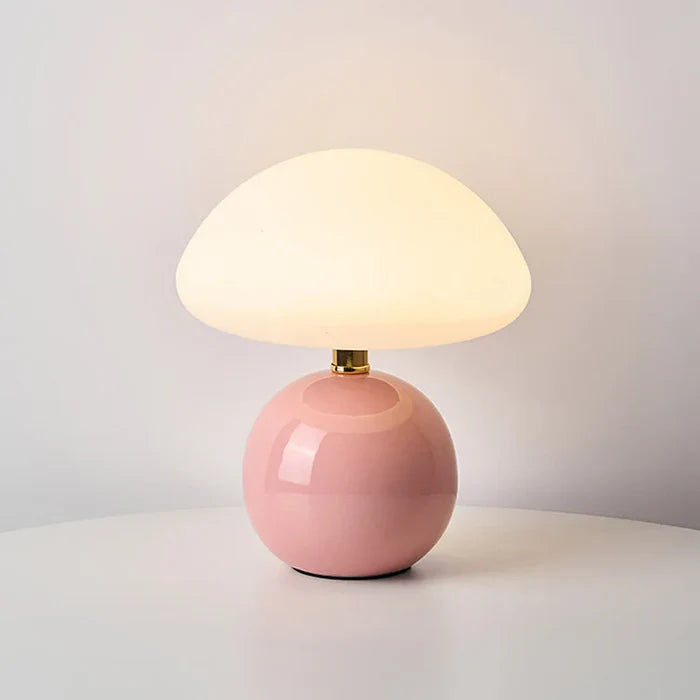 Crème Champignon Lamp - Franse Vintage Lamp