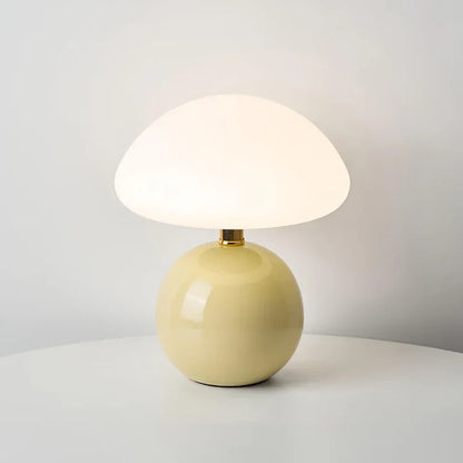 Crème Champignon Lamp - Franse Vintage Lamp