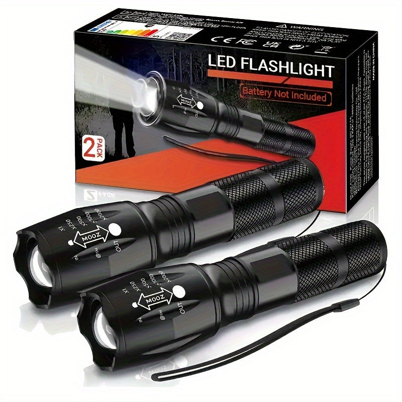 LED-Zaklantaarns – Hoge Lumen, Zoombaar, Handheld voor Kamperen & Noodgevallen