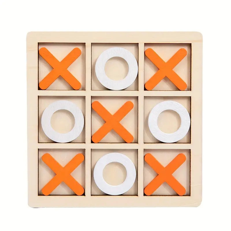 Houten XOXO Bordspel – Klassiek Boter-Kaas-en-Eieren Strategiespel