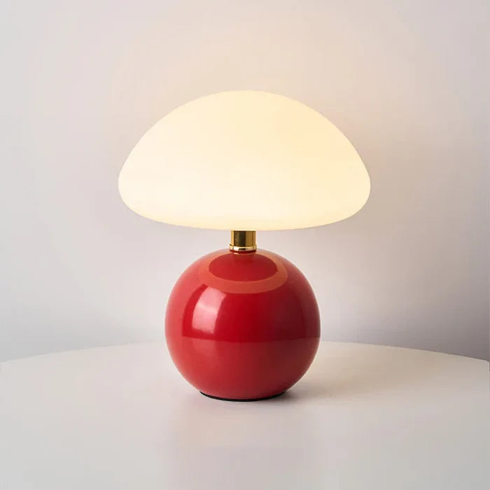 Crème Champignon Lamp - Franse Vintage Lamp