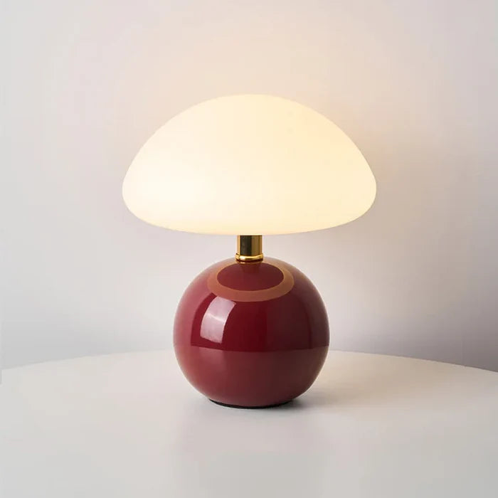 Crème Champignon Lamp - Franse Vintage Lamp