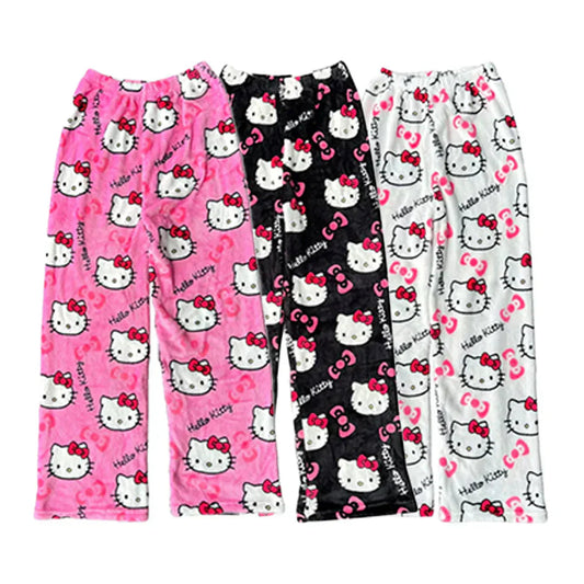 Hello Kitty Dames Pyjamabroek - Speels Comfort voor Dromerige Nachten