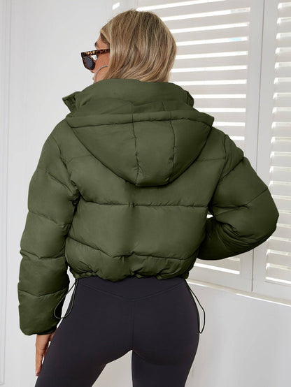 Casual Cropped Puffer Winterjas Voor Dames - Sasha