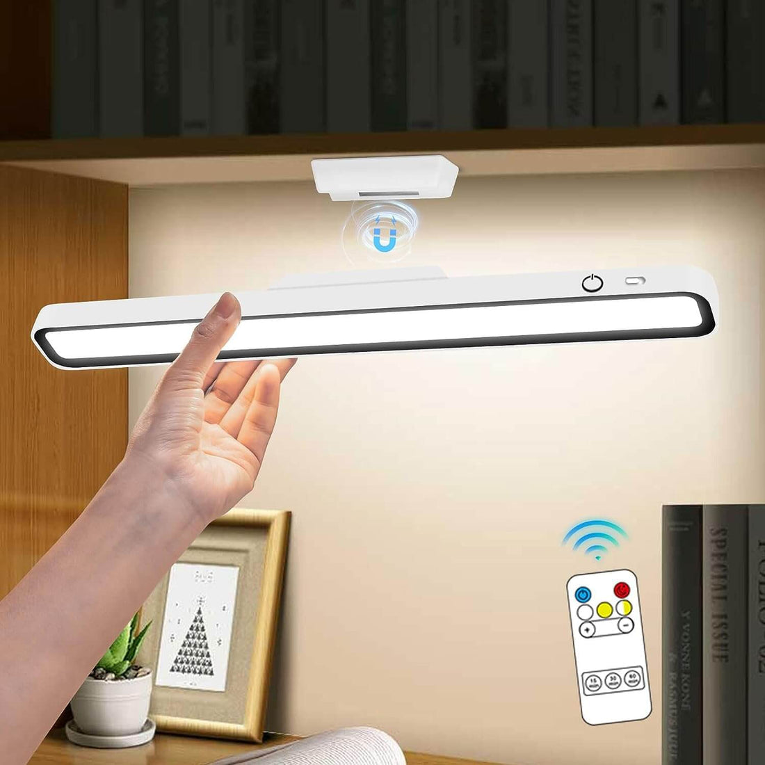 Minimalistische LED-bureaulamp met touchbediening